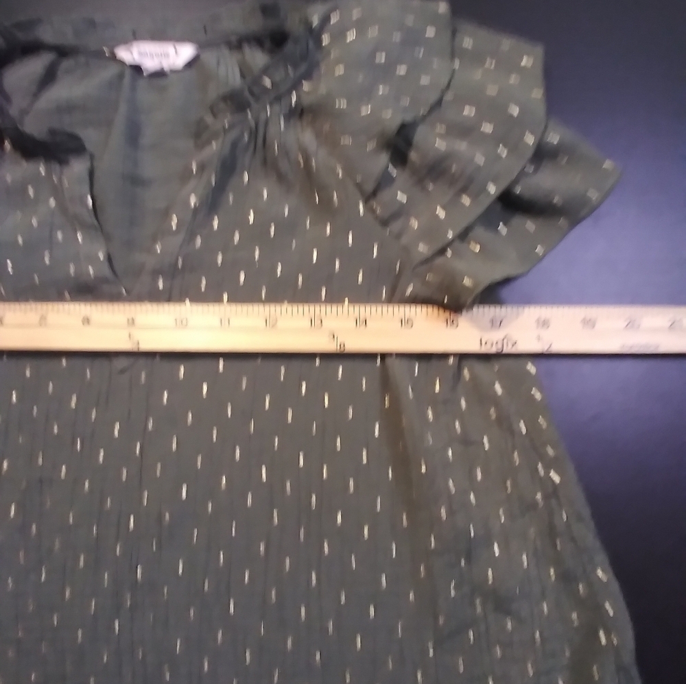 Nanette Lapore Green Womans Layered Sleeve Top Size S Flowy Office Work Casual - Picture 6 of 10